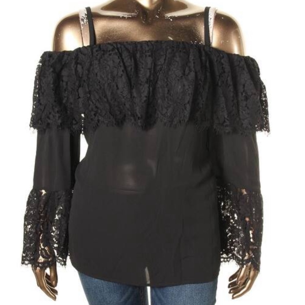 Black lace top